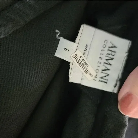 Armani Collezioni | Charcoal Black Dress Pants Sz 6 - Picture 2 of 5